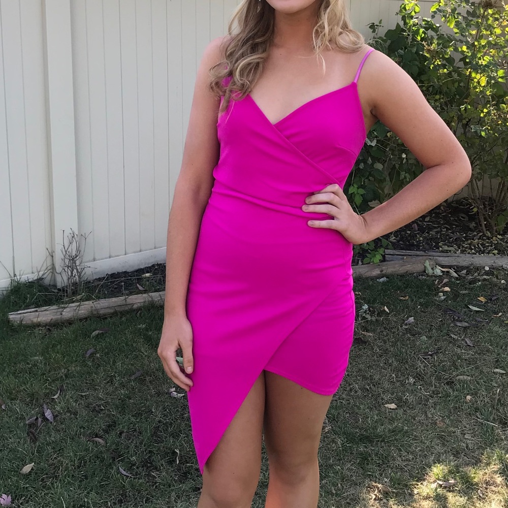 Short Magenta Formal Dress
